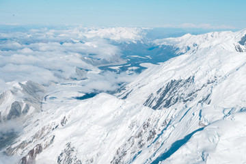 Fototapeta na wymiar Denali National Park aerial view