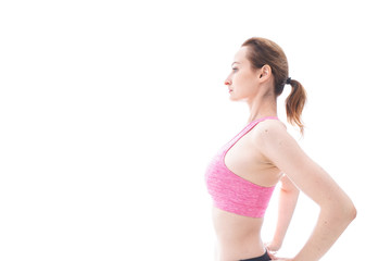 Young woman at gym