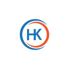 HK Company Logo Vector Template Design Illustration