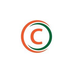 Fototapeta premium C Company Logo Vector Template Design Illustration