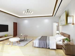 Modern minimalist bedroom design
