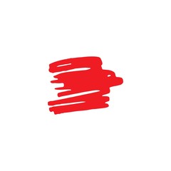 Obraz premium Red Brush Vector Template Design Illustration