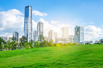 Shenzhen urban greening and office building