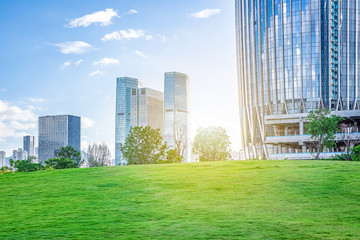 Fototapeta premium Shenzhen urban greening and office building