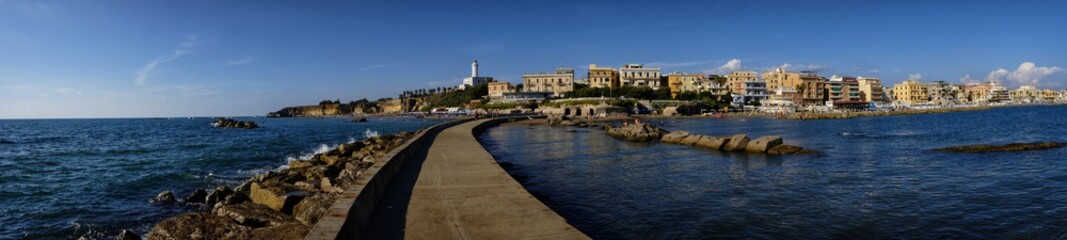 panorama of the city of Anzio
