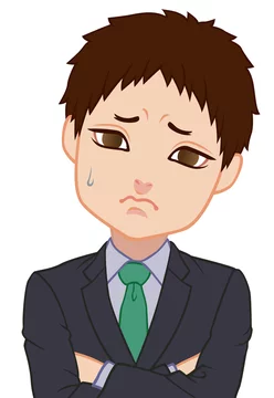首を傾げるちびキャラ 男性 タイプc Stock イラスト Adobe Stock