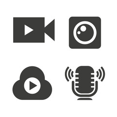 video camera icons, live icons