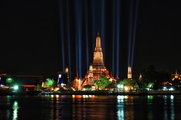 Wat Arun is a major tourist attraction in Thailand.