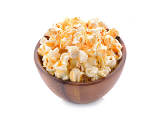Fototapeta na wymiar Popcorn isolated on white background.