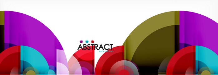 Obraz premium Vector fantastic circle modern geometric background template