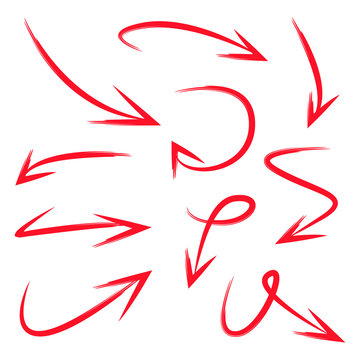 red vector arrows
