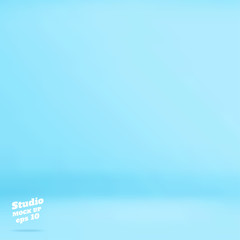 Vector Empty pastel blue color studio room background ,Template mock up for display of product,Business backdrop.