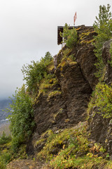 Naklejka premium Observatoire sur les rochers