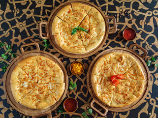 cheese bread on table