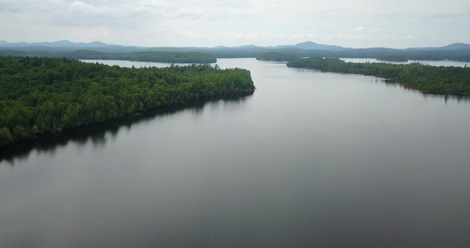 Adirondack Park Saranac Lake Aerial