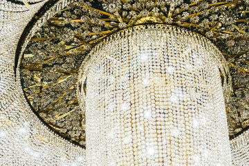 Beautiful luxury chandelier decoration interior