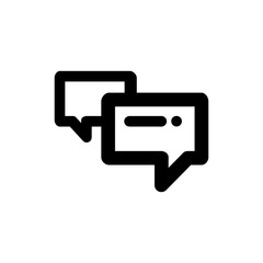 Conversation vector icon isolated on background. Trendy sweet symbol. Pixel perfect. illustration EPS 10.