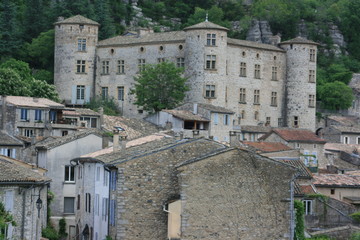 Obraz premium Château de Vogüé (Région, Rhône-Alpes, Ardèche, France)