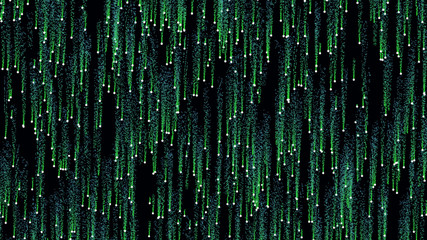 Abstract speed background. Centric motion of star trails. 3D rendering. Starburst dynamic lines or...