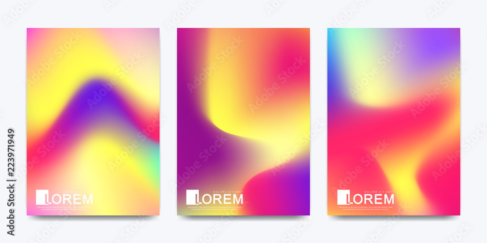 Poster modern vector template for brochure leaflet flyer cover banner catalog in a4 size. abstract fluid 3d