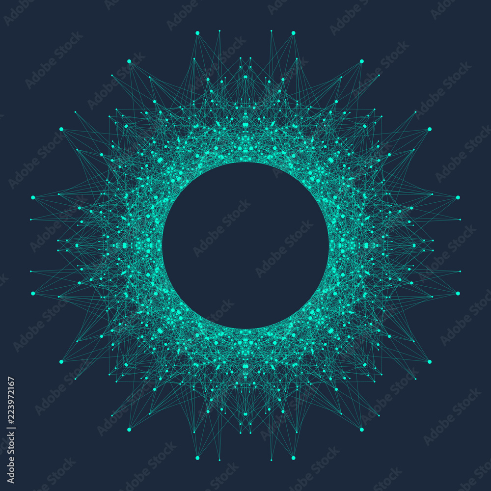 Leinwandbilder Artificial Intelligence Logo. Artificial Intelligence and Machine Learning Concept. Vector symbol AI. Neural networks and another modern technologies concepts. Technology sci-fi concept