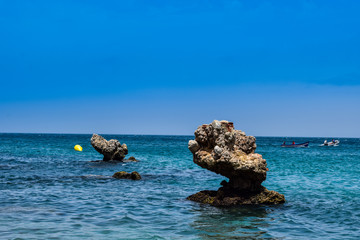 Panoramic View of Mediterranean Moroccan Coast, Belyounech City