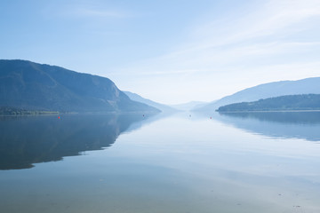 Shuswap lake detail on a sunny day