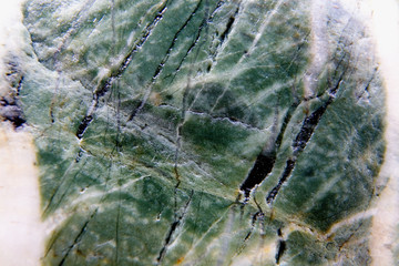 An interesting structure of the stone is photographed close-up.