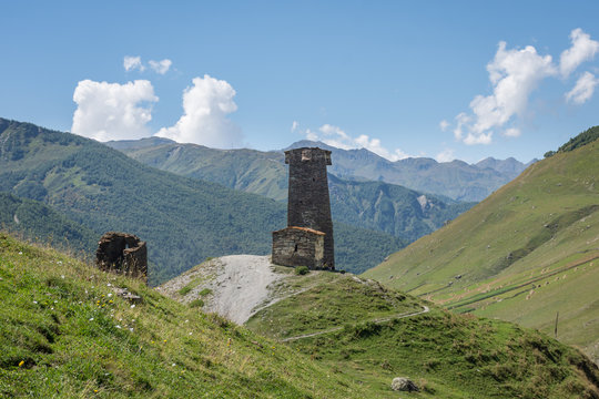 Tour svane, Ushguli, Svan&eacute;tie, G&eacute;orgie