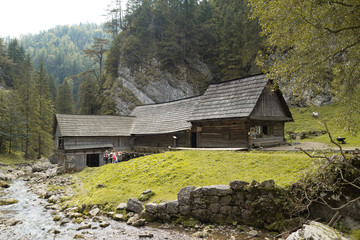 old wooden water mill at Kvacianska dolina © santiago silver