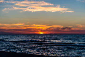 Fototapeta premium sunset on the Baltic