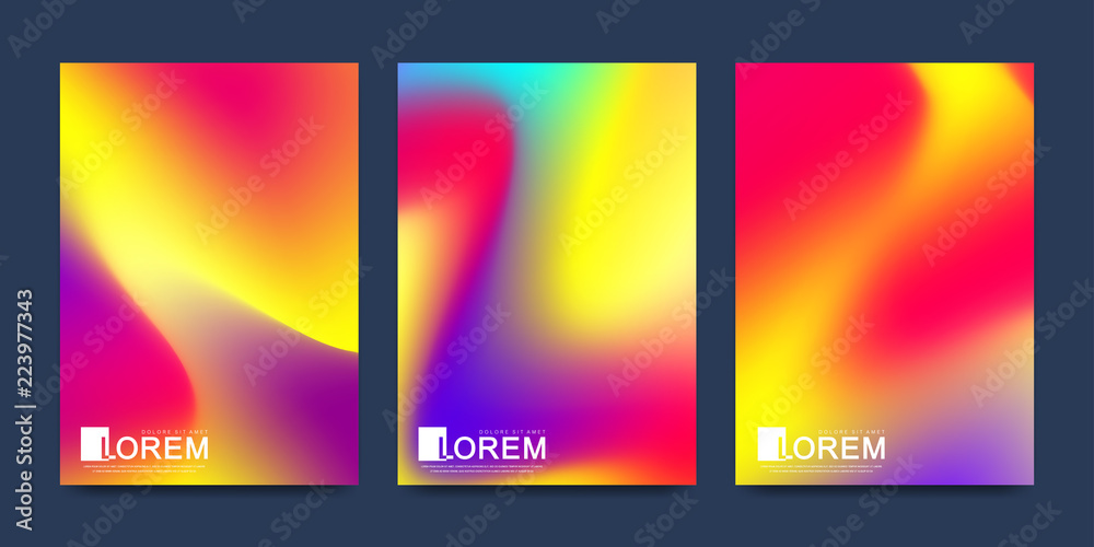 Poster modern vector template for brochure leaflet flyer cover banner catalog in a4 size. abstract fluid 3d