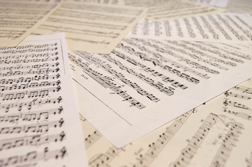 A lot of music scores.