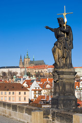 Obraz premium Prague castle and St. John the Baptist