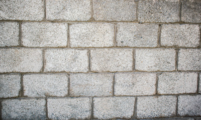 brick slag-block wall fence for construction design architecture wallpaper