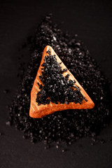 Hawaiian black lava sea salt