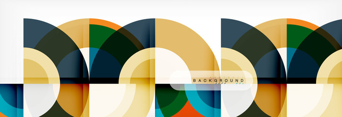 Obraz premium Vector circular abstract background