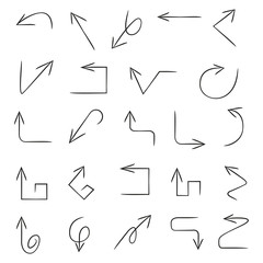 hand drawn arrow set