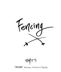 스포츠 포스터 / 손으로 그린 스포츠 그림