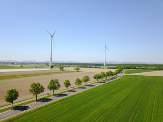 Fototapeta premium wind turbine in field