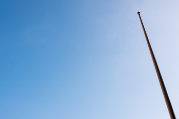 Flag is not at the top of the pole