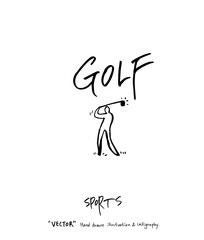 스포츠 포스터 / 손으로 그린 스포츠 그림
