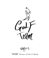 스포츠 포스터 / 손으로 그린 스포츠 그림