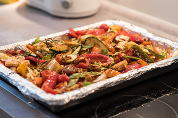 Mixed Veggies Preparation 