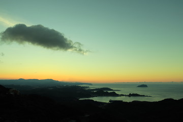 九份の夕景