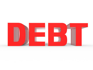 3D debt,debt red text,Liability must be corrected.