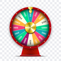 Colorful wheel of fortune. Vector illustration