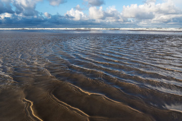 Windy day by Baltic sea, Liepaja, Latvia.