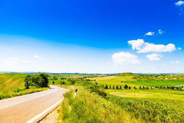 Fields in Tuscany, Italy