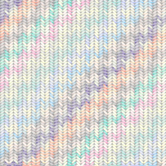 Seamless background pattern. Imitation of Sweater knitting with melange effect.
